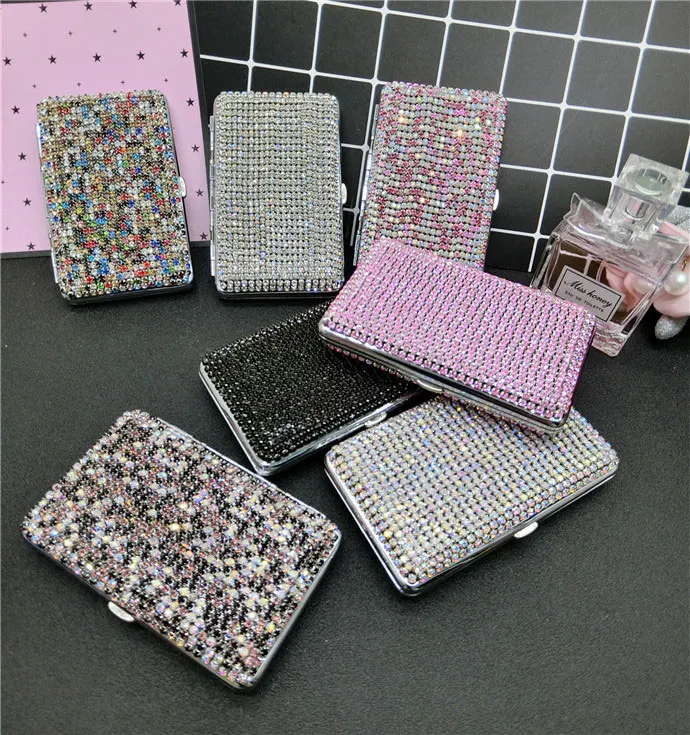 14-20 сигарет женский тонкий Портсигар сигарета коробка Автоматическая крышка