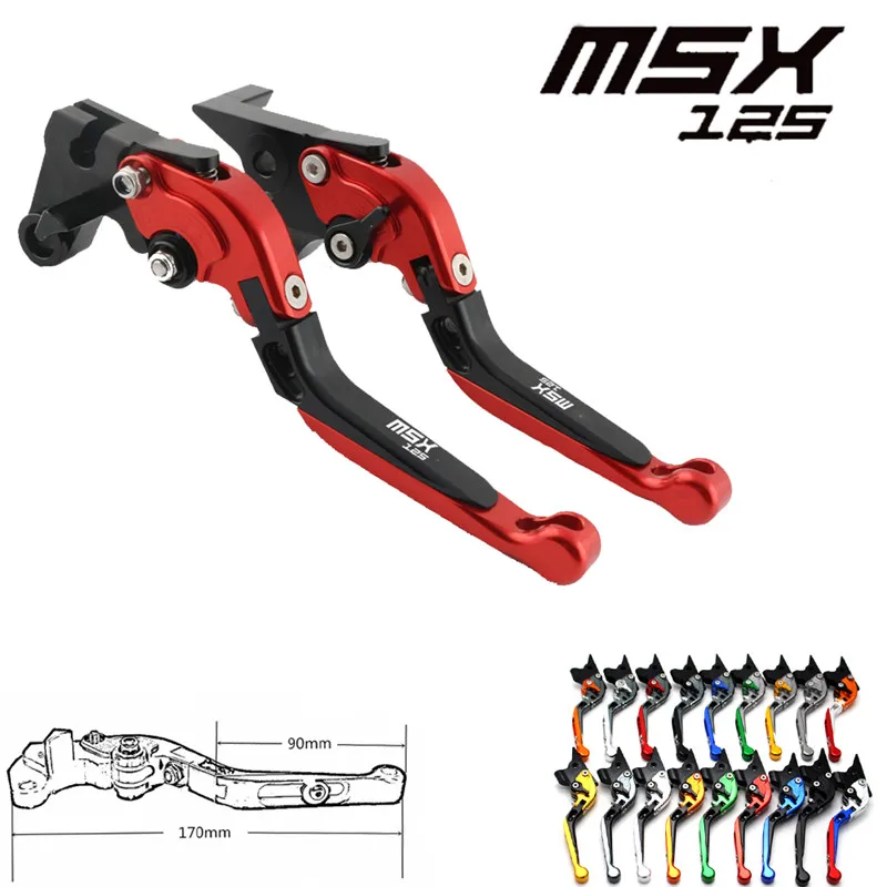 

For Honda GROM MSX 125 2014-2018 2015 2016 2017 Motorcycle CNC aluminum Shorty Adjustable Brake Clutch Levers