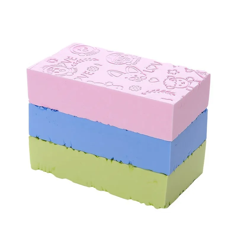 Мягкая ванна губчатая щетка Baby Shower Губка скруббер чистка лица гидромассажная