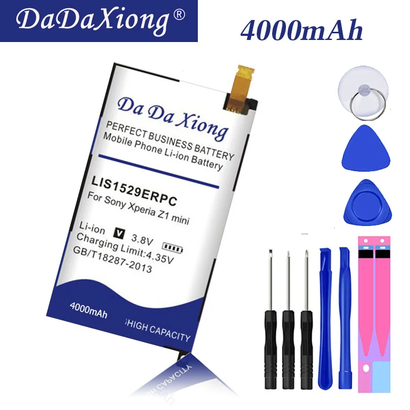 Литий ионный аккумулятор Da Xiong 4000 мАч LIS1529ERPC для Sony Xperia Z1 mini Z1mini D5503 Compact M51w батарея