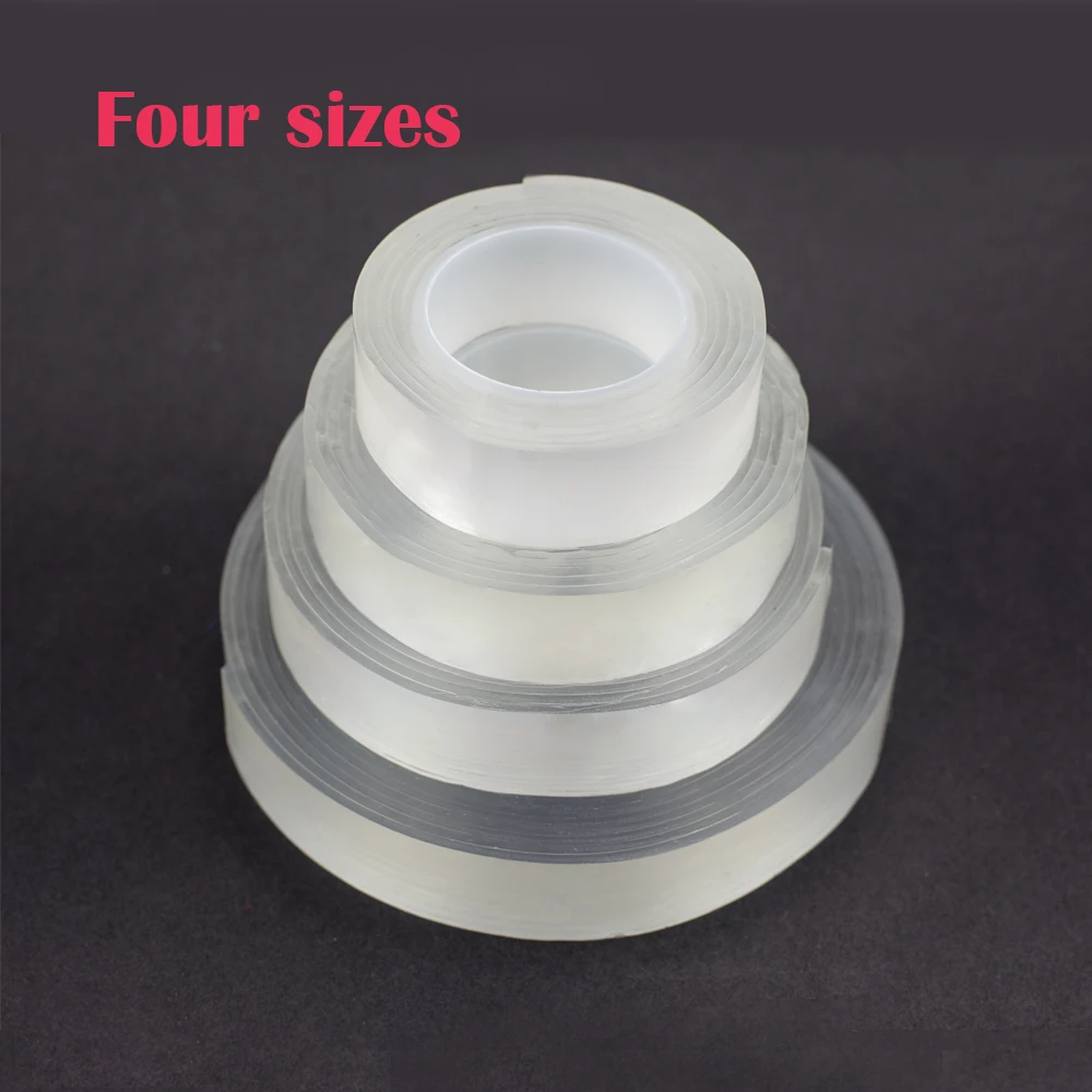 

Двухсторонняя лента 1/2/3 м, нано-лента, Многоразовые водонепроницаемые наклейки на стену, не оставляющие следов и моющиеся самоклеящиеся про...