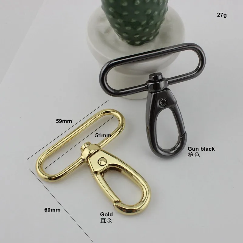10 шт. 51 мм Высококачественный Мощный карабин поворотный крючок застежка