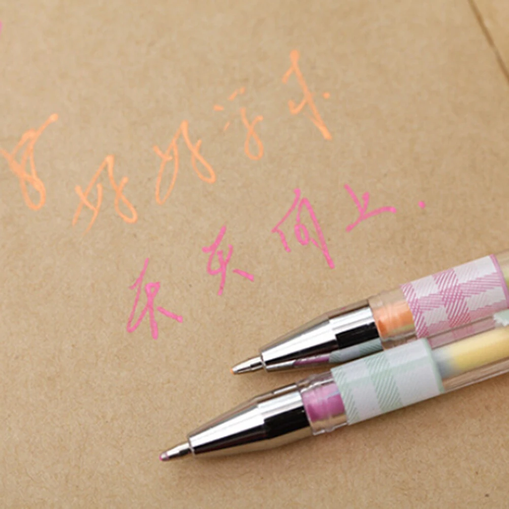 

1pcs 6 Colors Pen Fluorescent Paint Pens Pencils Writing Markers Highlighters Highlighter Pens Kids Painting Gift 0.8mm