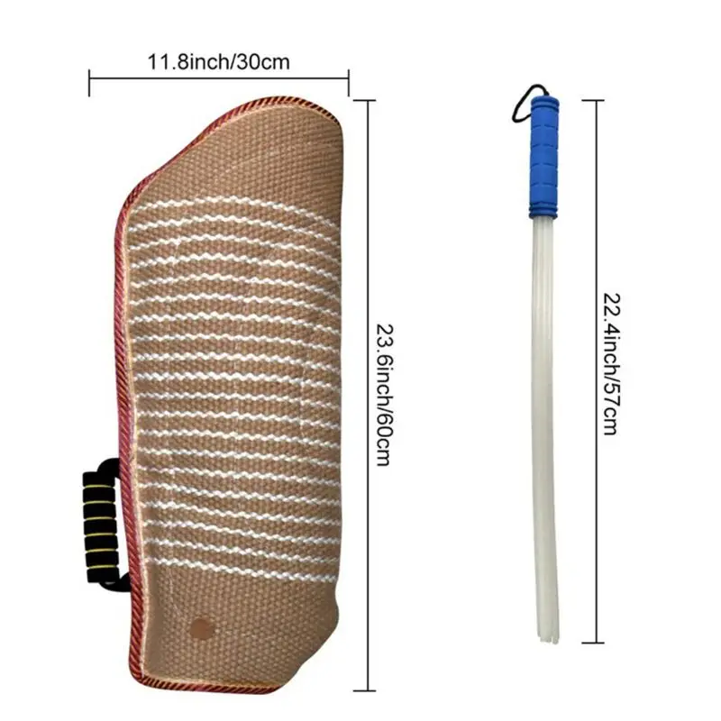 

Professional Dogs Bit Training Arm Sleeve with Whip Agitation Stick Arm Protect