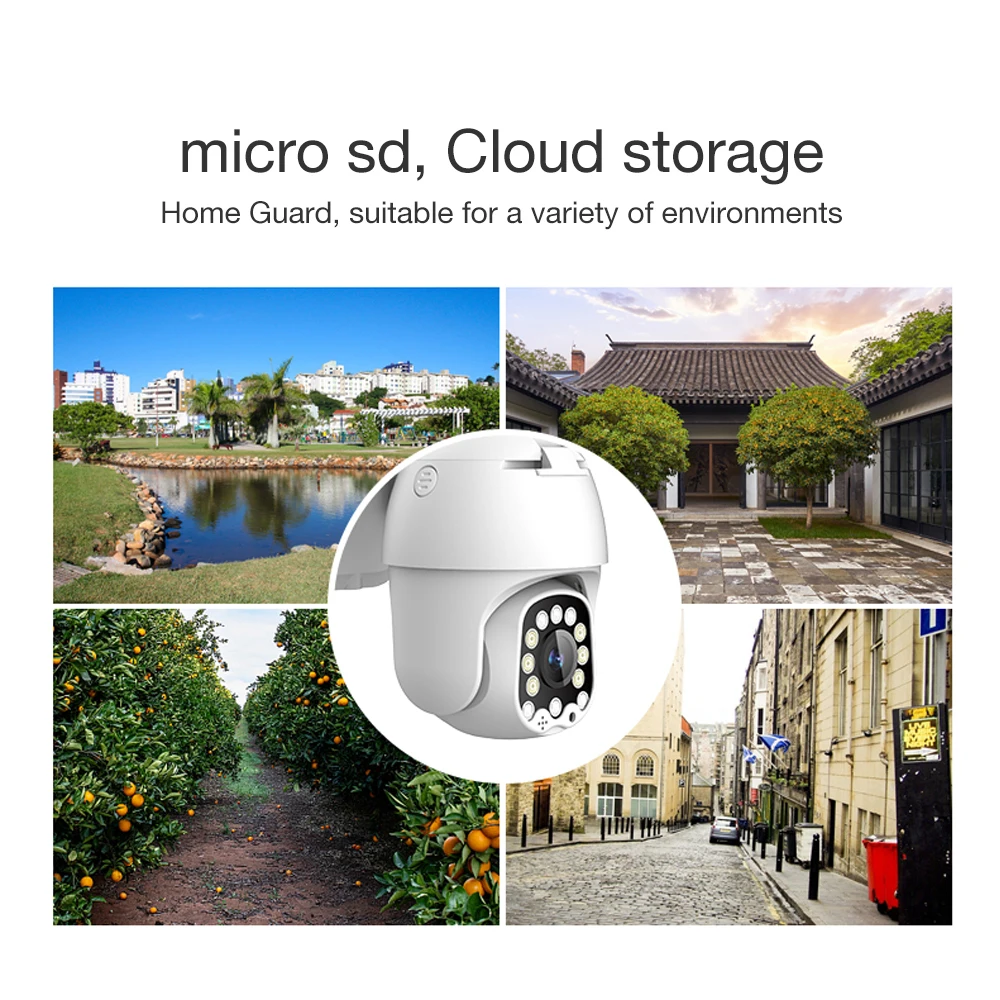 

2MP 3MP WIFI Outdoor Video Camera Wireless Full Color Night Vision IP Camera 2 Way Audio PTZ Security CCTV Camera