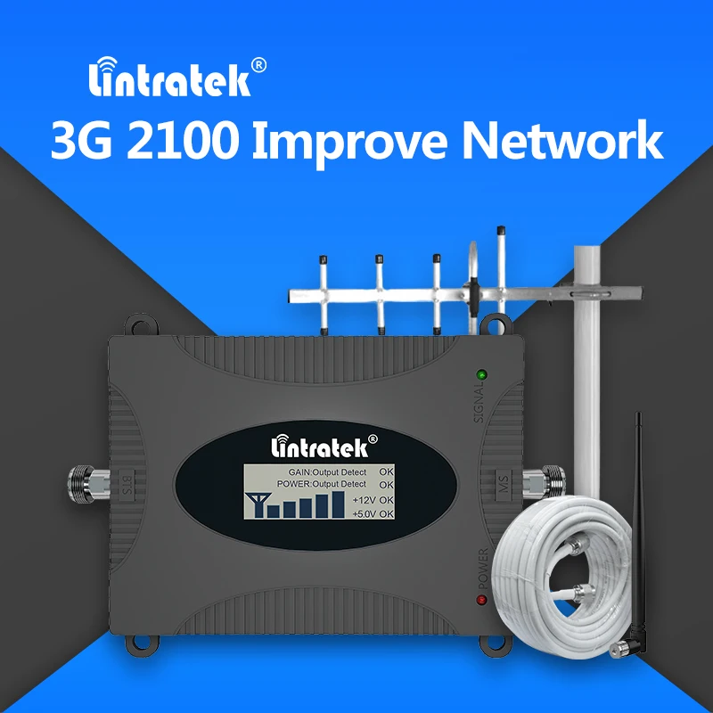 Ретранслятор сотовой связи Lintretek 3G 2100 UMTS МГц усилитель мобильного сигнала Band 1