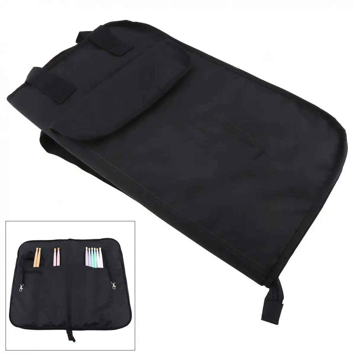 Черная Холщовая Сумка для голени сумка джазового барабана хранения музыки