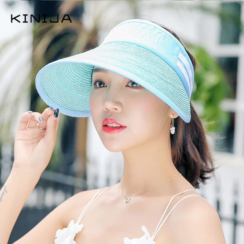 Летняя Складная соломенная шляпа от солнца с широкими большими полями пляжная