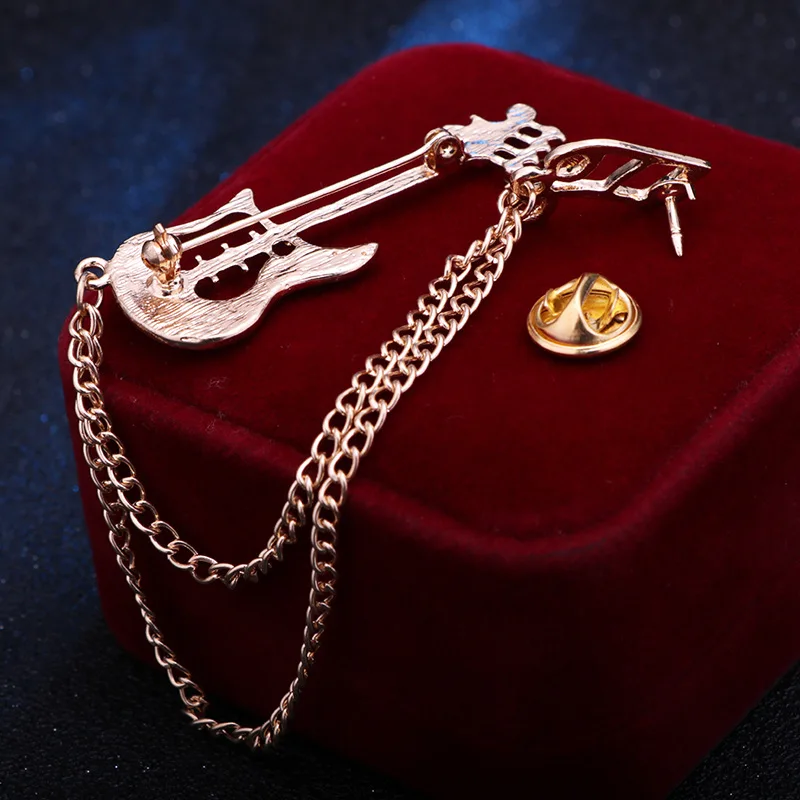 Корейская Новинка брошь в форме музыкальных нот с кристаллами кисточками