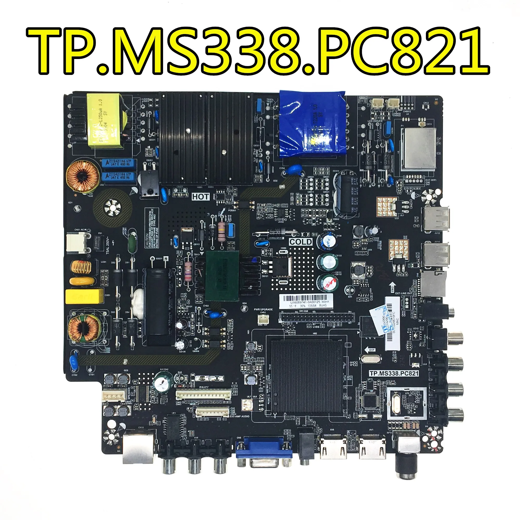 Oringal für LEHUA TP.MS338.PC821 Android smart TV drei in einem netzwerk motherboard ARBEIT 32-55 ZOLL bildschirme.