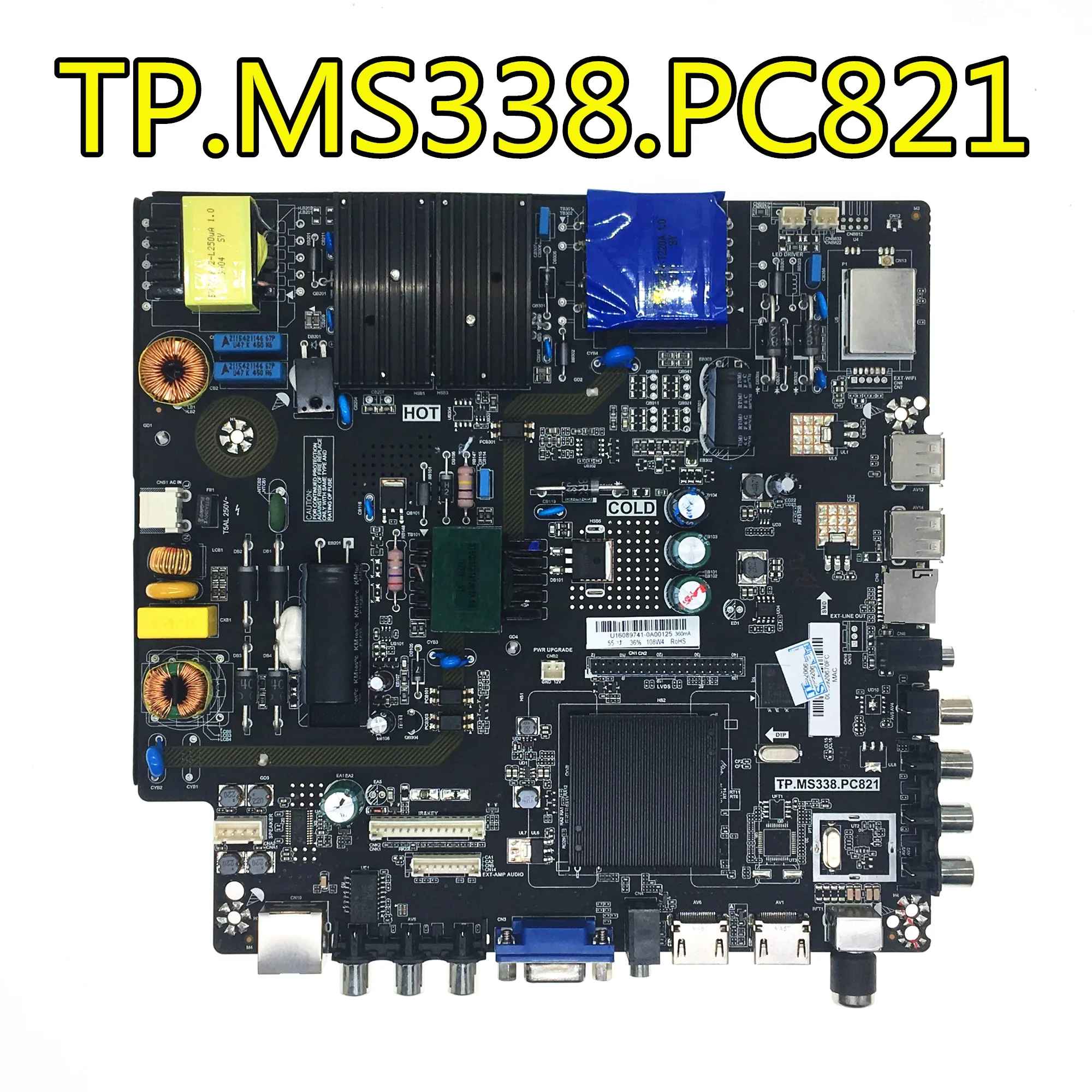 Oringal для LEHUA TP.MS338.PC821 Android smart TV три в одном сетевая материнская плата работает 32 55
