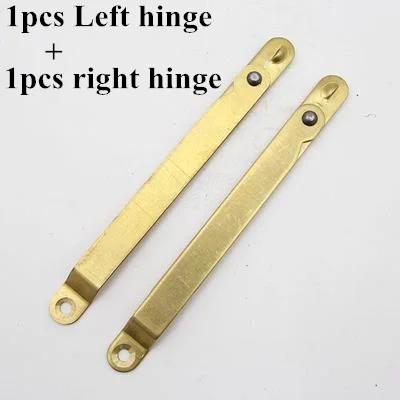1set Gold woodwork hinge antique Close Lift Up Stay Support rod Hinges for wooden Box Cabinet Door Decor furniture accessories - Цвет: 1set
