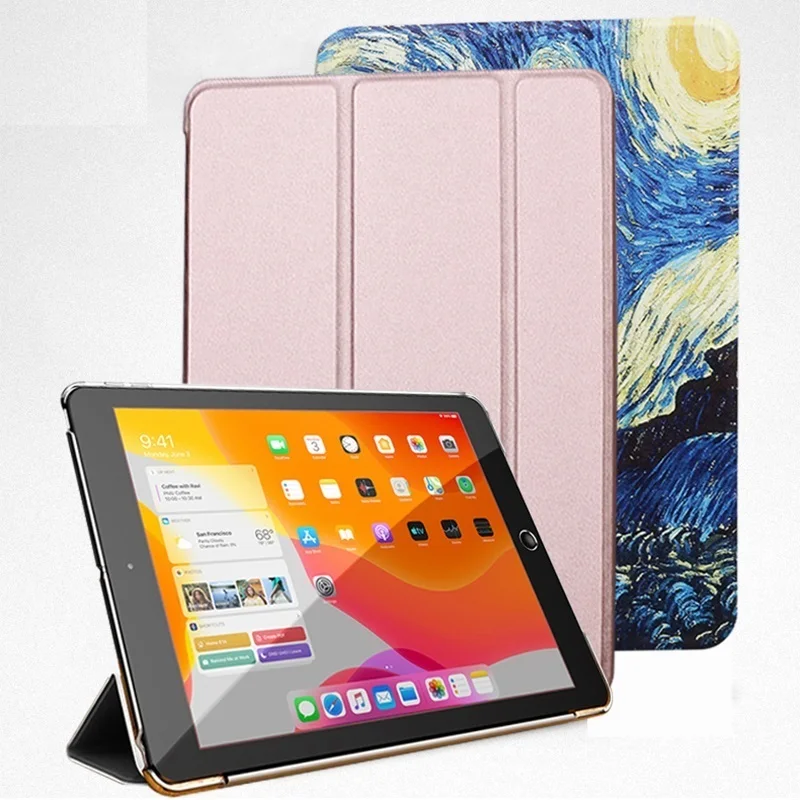 

Case For iPad 10.2 inch 2020 Flip Trifold Stand Case PU Leather Full Smart Auto Wake Cover For ipad 8th 10.2" A2428 A2429 Case