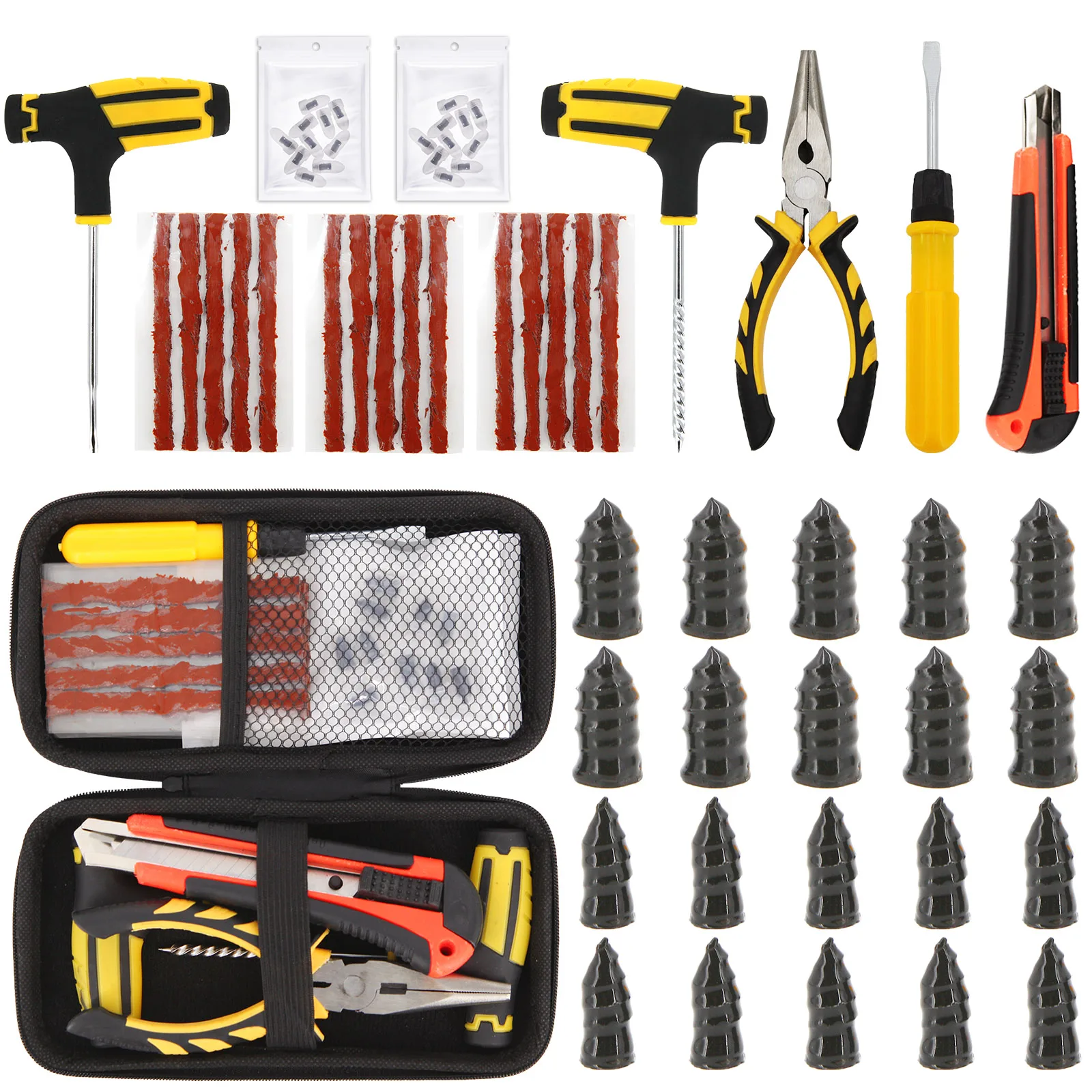 

Набор инструментов для ремонта автомобильных шин, комплект гвоздей для вакуумной смазки для мотоциклов и скутеров