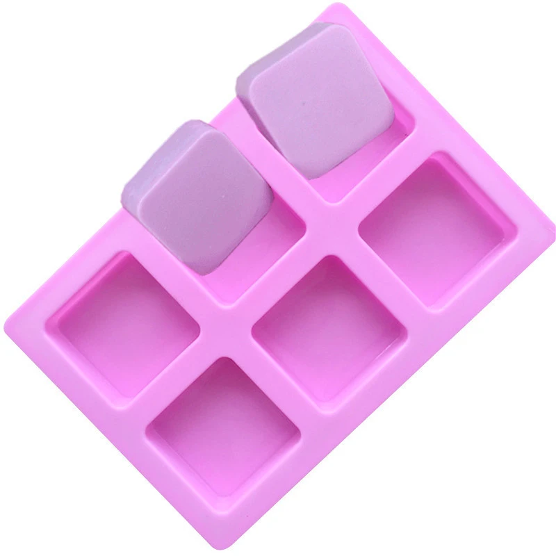 Форма для мыла ручной работы одиночная 6*6*2 5 см мусса Кондитерская форма выпечки