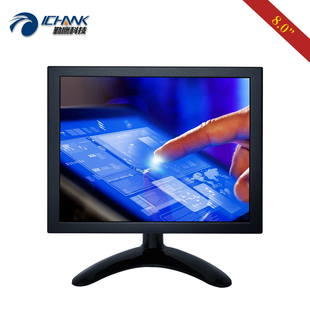 ZB080TC-262D/8 "дюймовый 1024x768 IPS HDMI USB VGA металлический Железный корпус привода