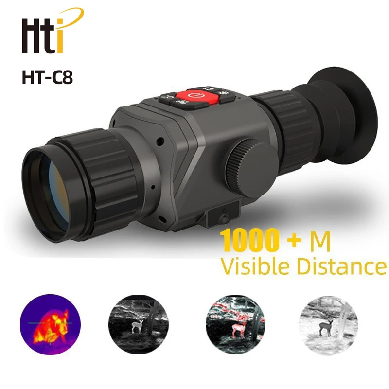 

HT-C8 Night Vision Infrared Thermal Imager Outdoor Hunt 384*288 Pixels Thermal Camera Monocular Telescopic Sight 25mm Lens