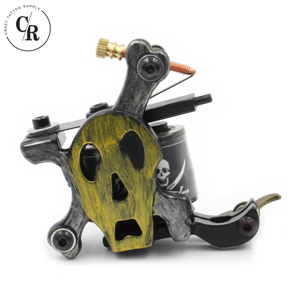Профессиональная тату-машинка с 10 катушками новый стиль чугунная рама для