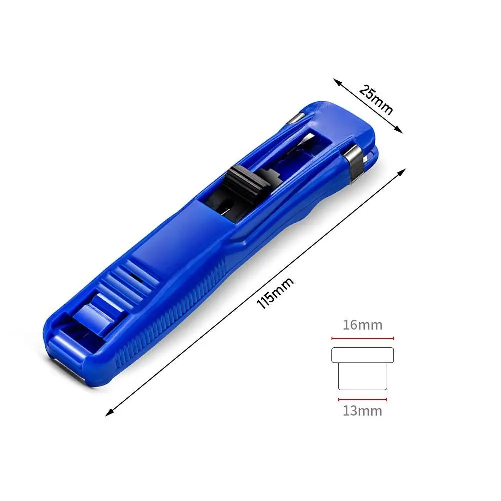

1Set Mini Metal Clip Push Latest Stapler Paper Fixing Push Stapler Reusable Office Supplies Portable Organizing Clamp K5E3
