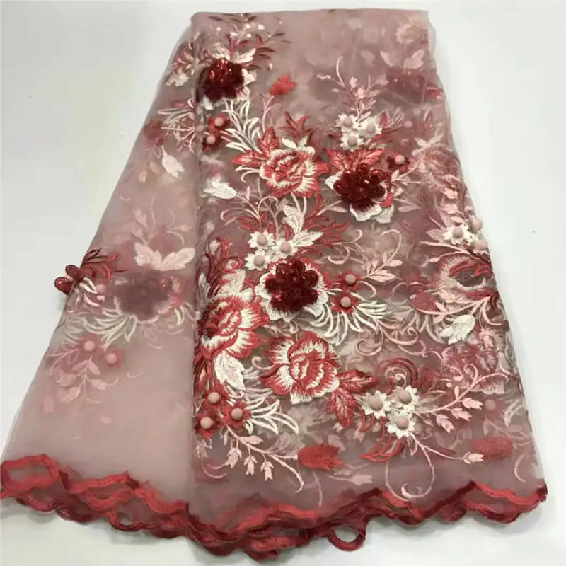 Nigerian Lace Fabrics For Wedding 2019 African French Fabric High Quality 3D Applique PL052108 | Дом и сад