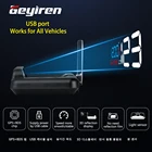 WiiYii T900 Зеркало для автомобиля HUD obd2 автомобильный проектор с индикатором скорости вращения над скоростью RPM напряжение охранная сигнализация DiiYiiriving компьютер