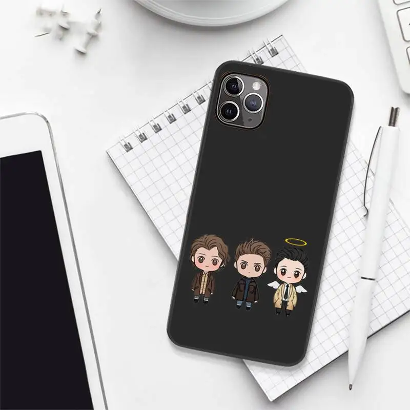 

Supernatural TV series Phone Case Candy Color for iPhone 6 7 8 11 12 s mini pro X XS XR MAX Plus