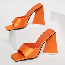 Sandales d'été à talons hauts pour femmes, chaussures à bout ouvert, antidérapantes, escarpins de fête confortables et légers  (3)