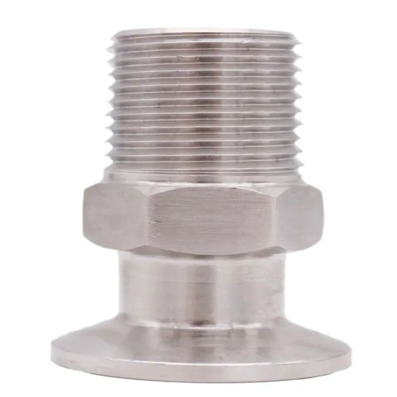 1," TC x 1" Мужской NPT, SS304, 3A стандарт, Homebrew Клевер фитинг, пивоваренное оборудование, санитарное оборудование