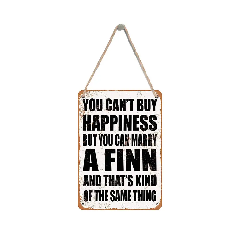 

Isaric деревянный подвесной знак 8X12 дюймов вы не можете купить счастье, но вы можете свадебить Финна Забавный деревянный знак