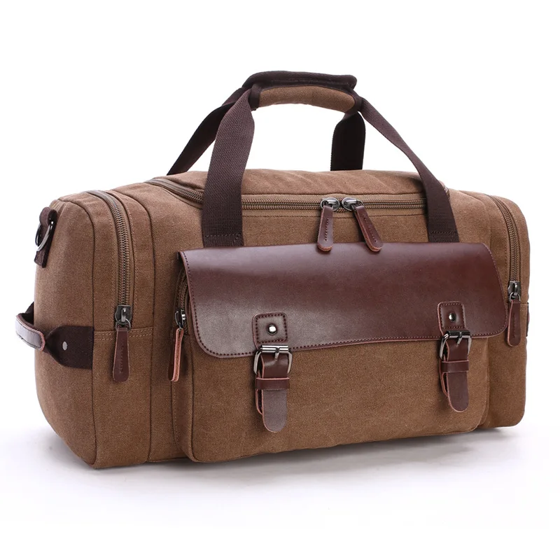 Weysfor Men Large Capacity Canvas Crossbody Travel Bags Practical Luggage Duffel Bag Women High Quality Shoulder Handbag