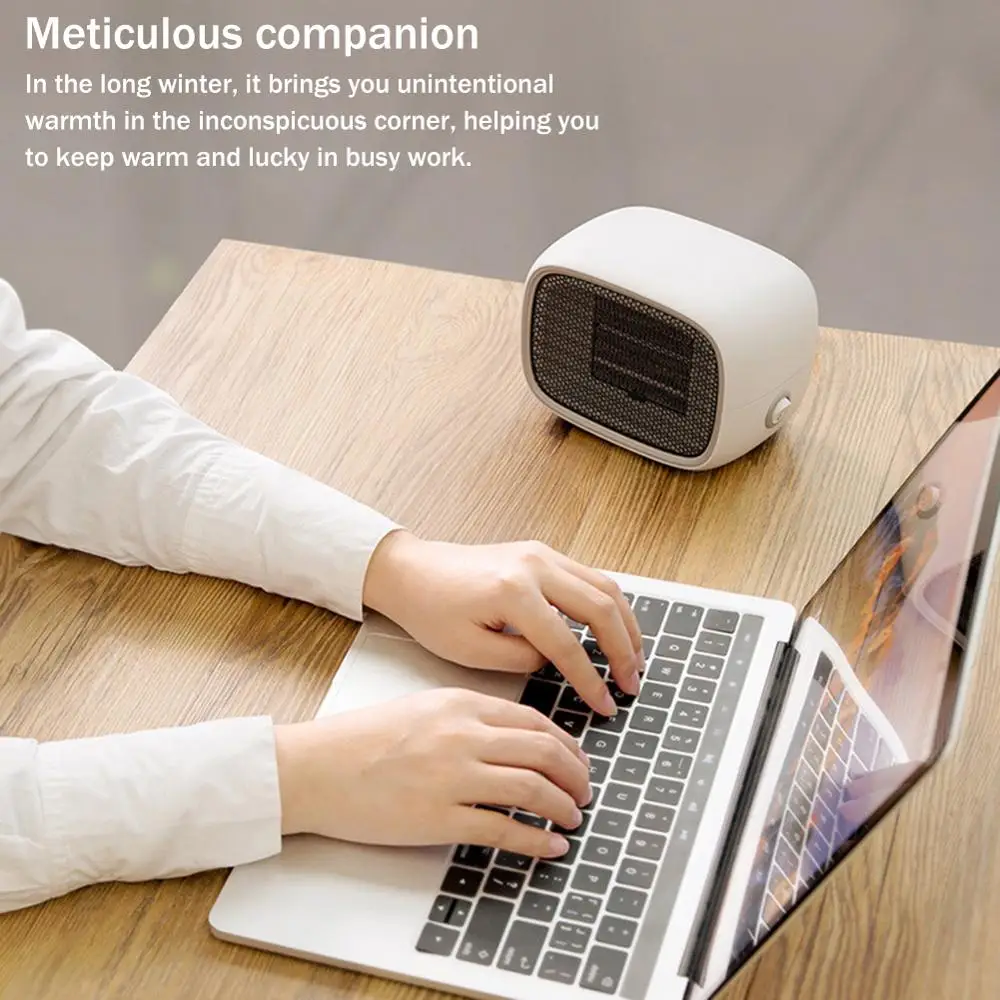 

Electric Heaters Fan countertop Mini home room handy Fast Power saving Warmer for Winter PTC Ceramic Heating