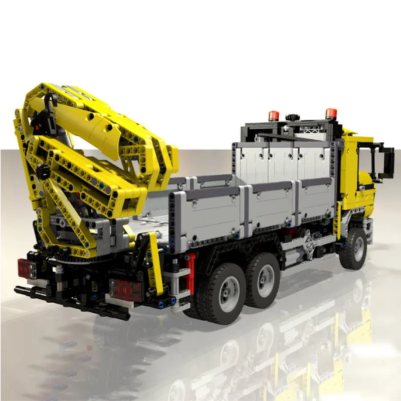 

High-Tech 4156 MAN Transport Truck MOC-4157 Trailer Power Function RC Motor Vehicle Building Blocks Toys Educational Kids Gift
