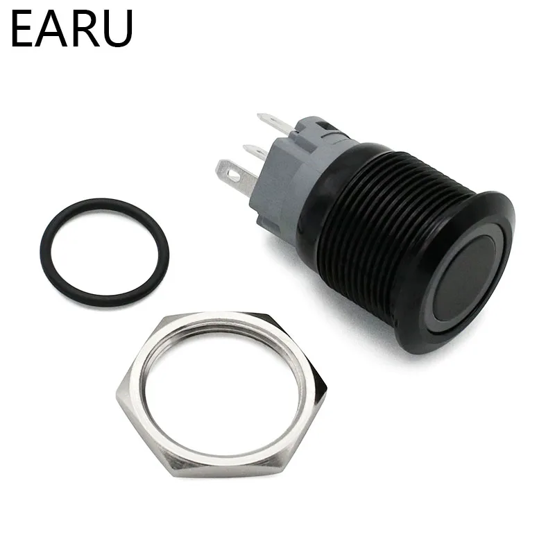 19 мм Новый Тип Водонепроницаемый металлический кнопочный выключатель