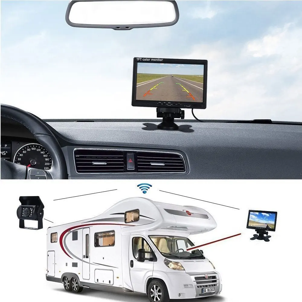 AMprime 7 ''заднего вида монитор заднего Экран дисплея Цвет ЖК дисплей для в