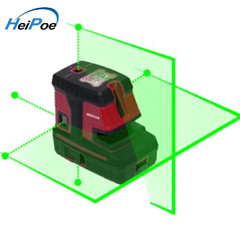 2 линии 5 точек лазерный уровень зеленого луча самонивелирующийся перекрестный