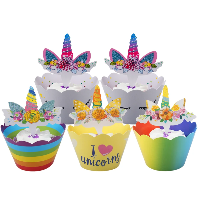 cupcake5 X 12set 5 шт. Альпака кактус торт Топпер лама вечерние украшения мультфильм милый Альпака День Рождения украшения принадлежности кекс Топпер - Цвет: cupcake5 X 12set