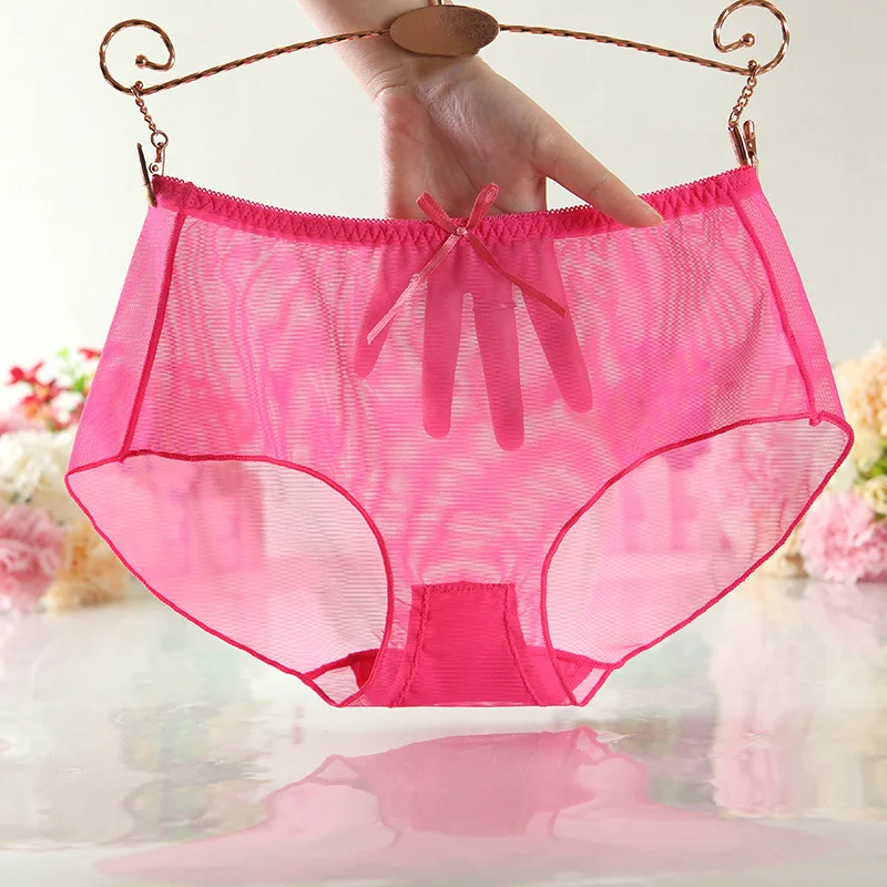 Женское нижнее белье Летние однотонные ультра тонкие мягкие прозрачные