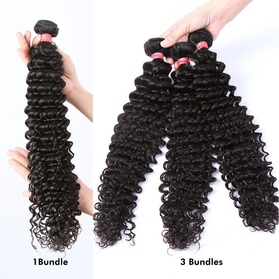 Luvin 28 30 дюймов бразильские волнистые человеческие волосы пряди волос глубокие