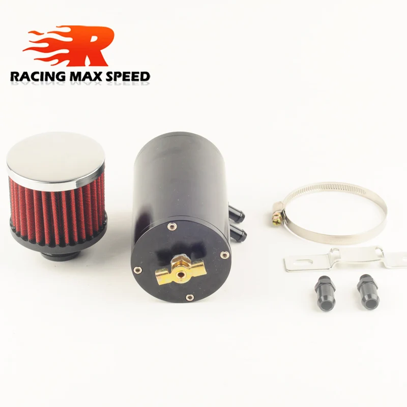 Масляный бак с фильтром AN8 фитинг черный гоночный Авто/аксессуары для мотоциклов