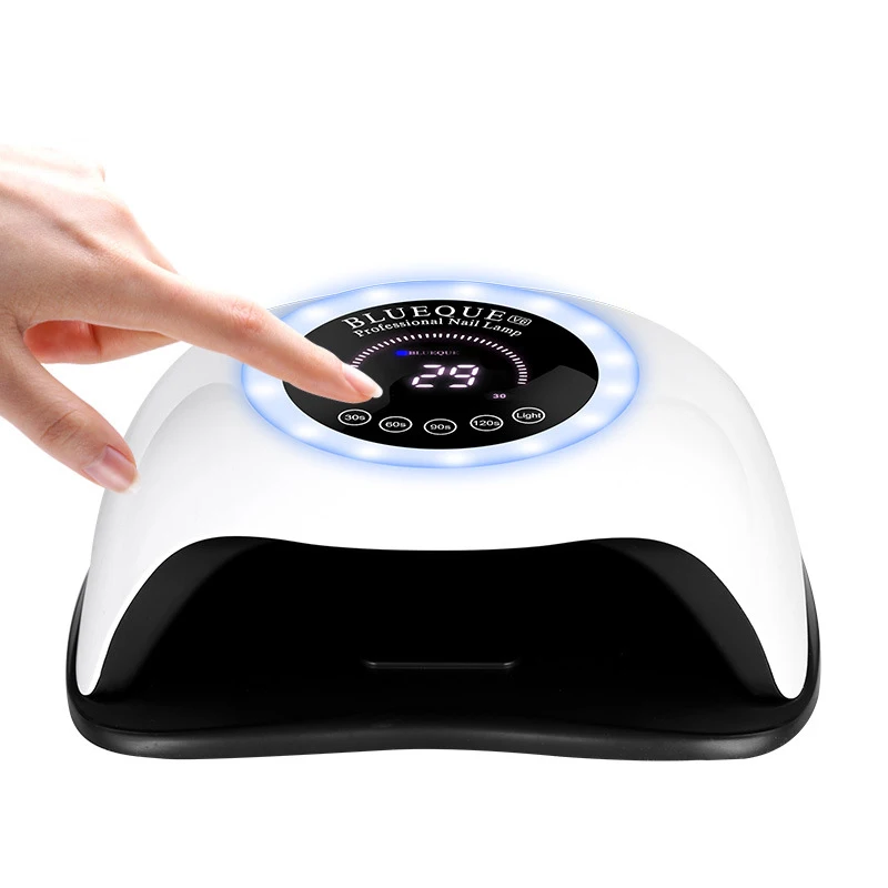 

168W UV LED Lamp Nails Gel Dryer Lamp Drying UV Nail Gel With Smart Sensor LCD Display Lamp Seven-color Light Ring Manicure Tool