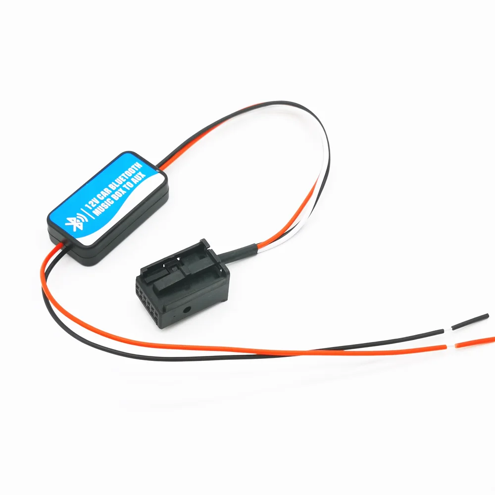 Черный пластиковый модуль порта с 12 контактами для Bluetooth, Aux, радиокабеля и адаптера приемника для Ford Focus, 6000CD, Mondeo, Fiesta, Fusion, Galaxy.