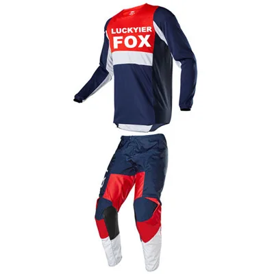 180 H-O-N-D-A LUCKYIER FOX костюм для мотокросса 180 комплект передач Джерси брюки комбо Dirt Bike ATV MX одежда для внедорожных гонок - Цвет: 180 H-O-N-D-A