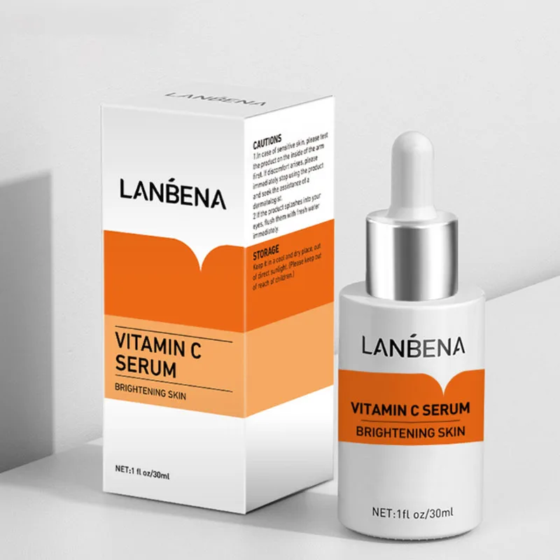 

LANBENA Vitamin C Whitening Serum Brighten Anti Oxidation Remove Freckle Anti Wrinkle Improve Dull Skin Moisturizer Skin Care