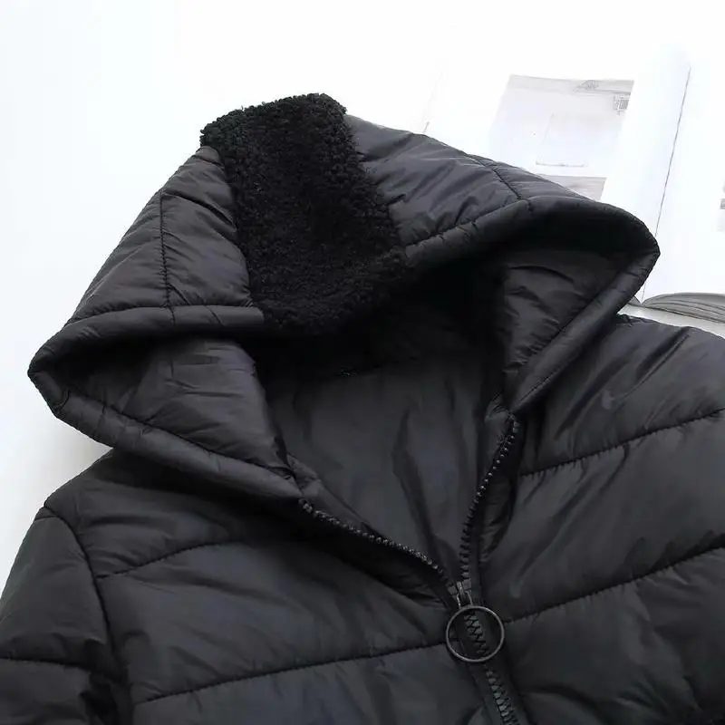 Европейские зимние пальто размера плюс хлопковые куртки с капюшоном и большими
