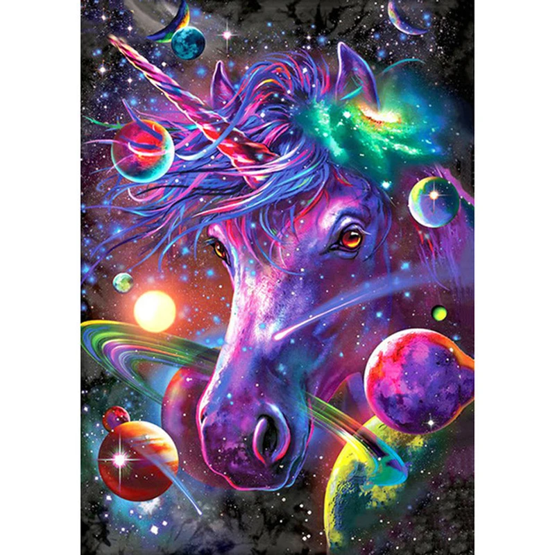 5D full diamond painting Unicorn Planet DIY handmade crafts home decoration