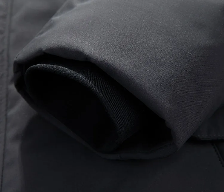 Пуховик мужской зимний 5XL длинный Тренч куртка-пуховик парка серый утиный