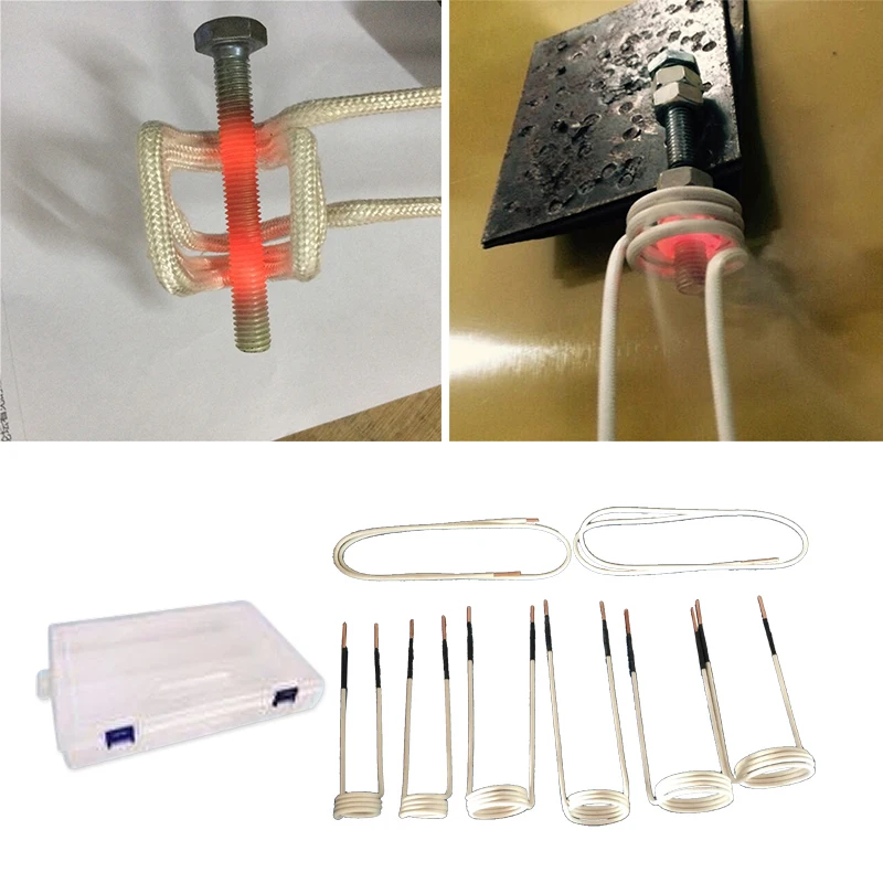 8pcs Мини Магнитный нагреватель DIY индукционные катушки индукционная катушка Ductor Магнитный индукционный нагреватель комплект Беспламенного тепла Аксессуары 8 шт. Новинка - Цвет: 8pcs
