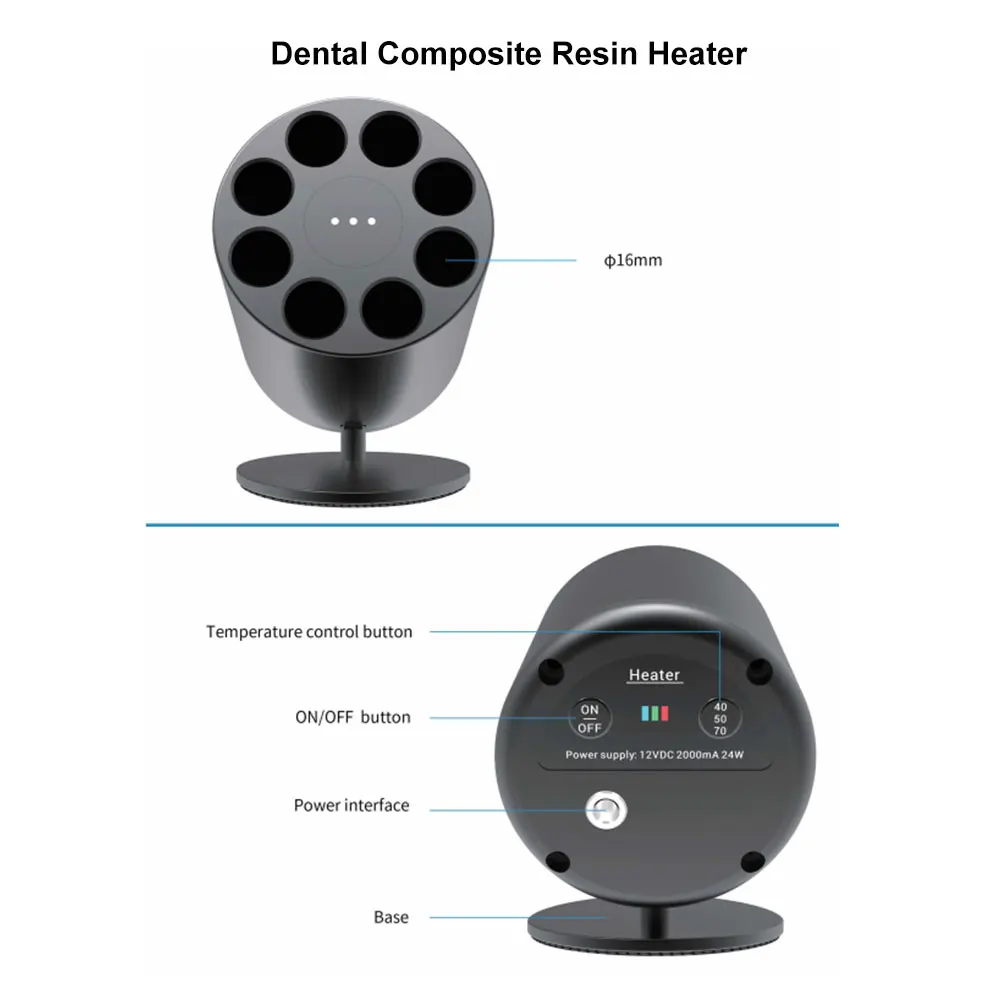 

Dental Composite Resin Heater With Display Screen 40℃ 50℃ 70℃ Temperature Settings Composite Resin Warmer Dentist Equipment