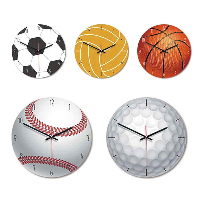 

Домашние декоративные настенные часы, спортивные деревянные настенные часы для гостиной, спальни, детских комнат