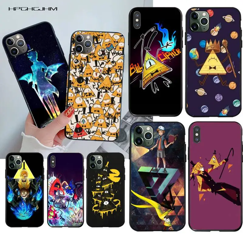 HPCHCJHM Frases De Билл Шифр крышка черная мягкая чехол для телефона iPhone 11 pro XS MAX 8 7 6 6S Plus X